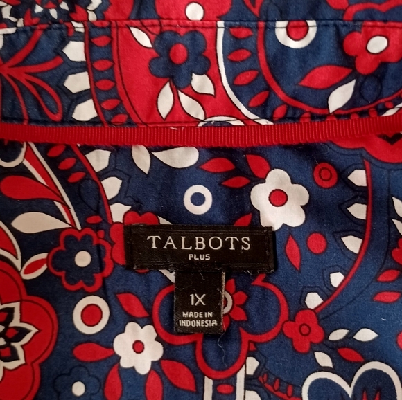 TALBOTS Floral Paisley Shirt, size 1X - Picture 13 of 13